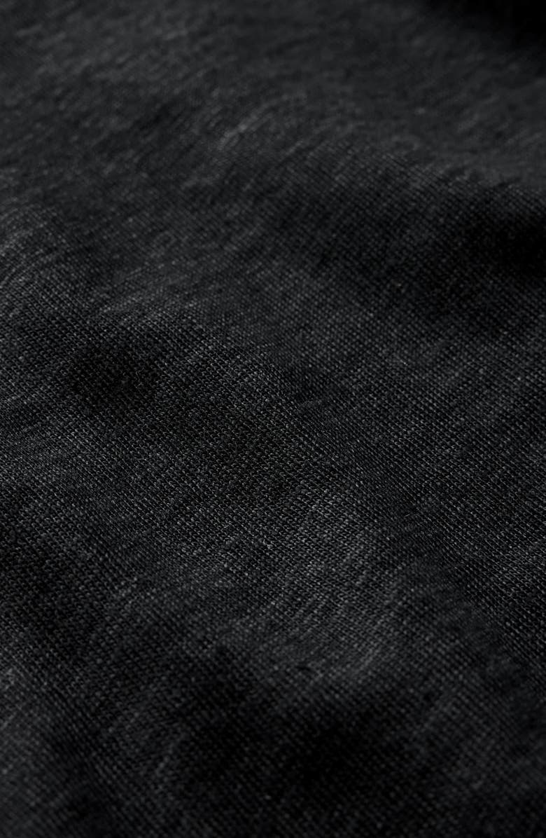 John Varvatos Mott Linen T-Shirt, Alternate, color, Black