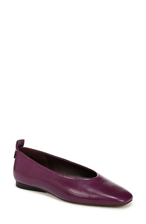 27 EDIT Naturalizer Carla Flat in Deep Plum Purple Leather 