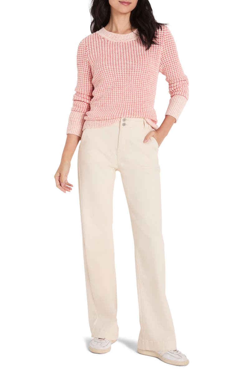 NIC+ZOE Color Spray Cotton Blend Sweater, Alternate, color, Pink Multi