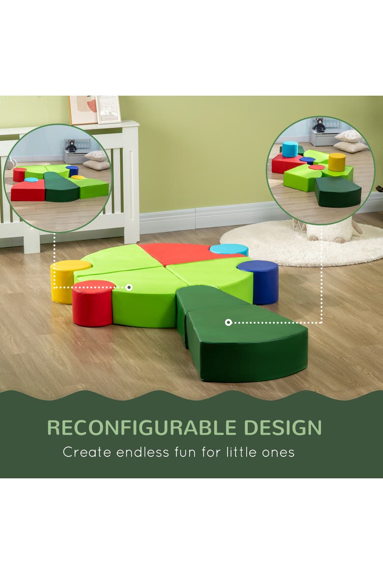 10-Piece Rearrangeable Foam Playset, Toddler Educational Toy, Alternate, color, Multi-colored