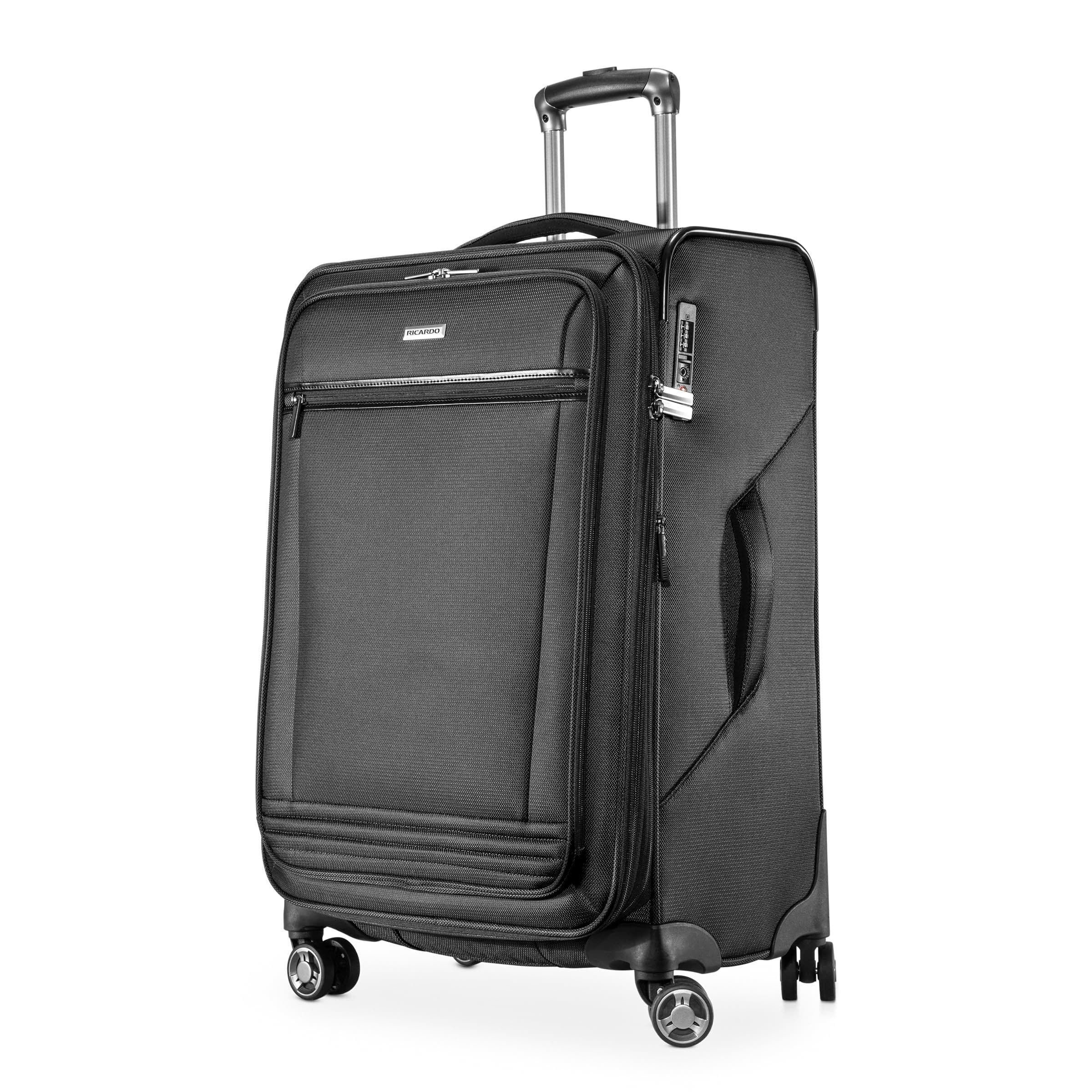Ricardo Beverly Hills Avalon Softside 24" Checked Spinner, Main, color, Black