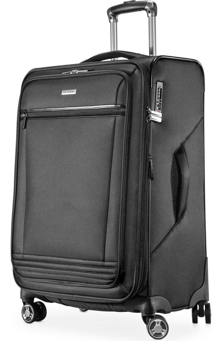 Ricardo Beverly Hills Avalon Softside 24" Checked Spinner, Main, color, Black