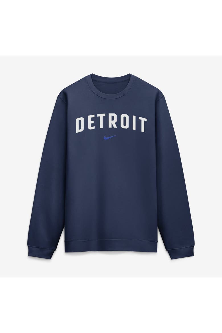 Men's Nike Navy Detroit Tigers City Connect Club Sweatshirt, Alternate, color, Navy