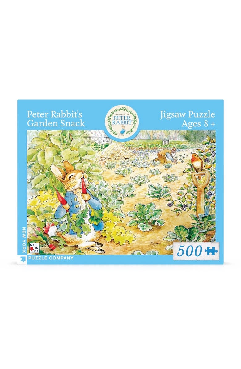 NEW YORK PUZZLE COMPANY Peter Rabbit's Garden Snack 500 Piece Puzzle, Main, color, NO COLOR