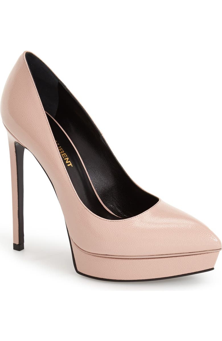 Saint Laurent 'Janis' Pointy Toe Platform Pump, Main, color,