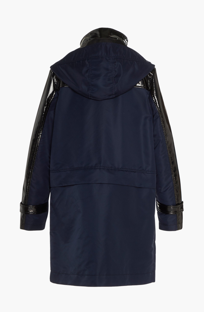 CAALO Water-Resistant Convertible Sustainable Raincoat, Alternate, color, Navy