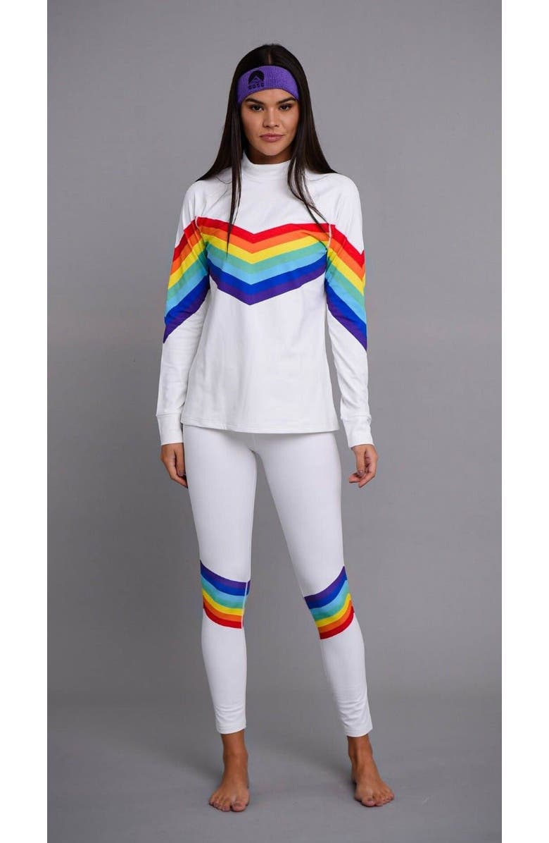 OOSC Rainbow Road Women's Baselayer Top, Alternate, color, Multi-Colour