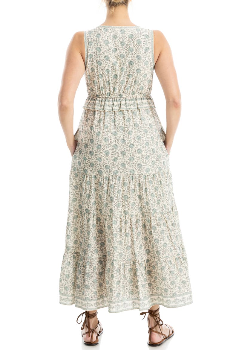Floral Sleeveless Maxi Dress, Alternate, color, SEASHELL/ SAGE ROSEBERRY