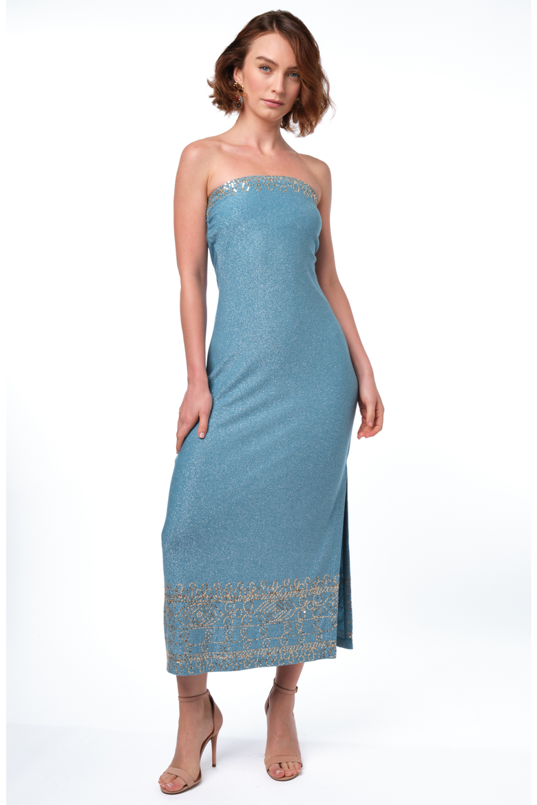 Valerie Dress, Main, color, Blue Shimmer