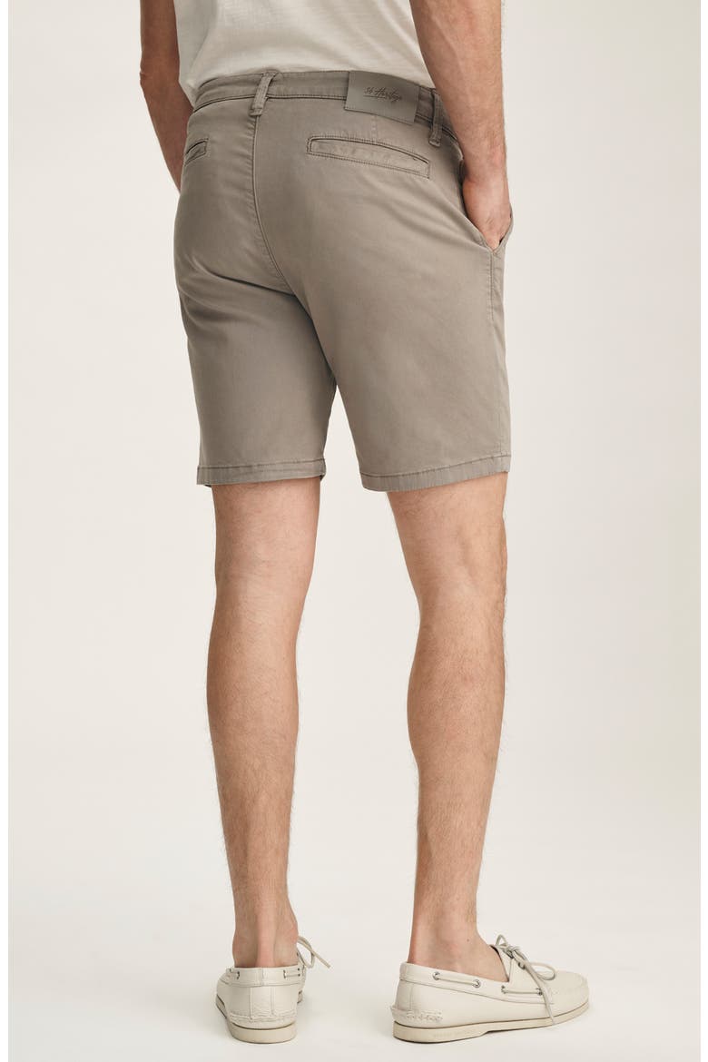 Arizona Slim Fit Flat Front Twill Chino Shorts, Alternate, color, DRIFTWOOD TWILL