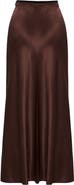 Exquise Satin Midi Skirt