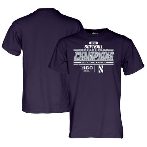 Purple Northwestern Wildcats 2023 NCAA Big Ten Softball Conference Tournament Champions Locker Room T-Shirt