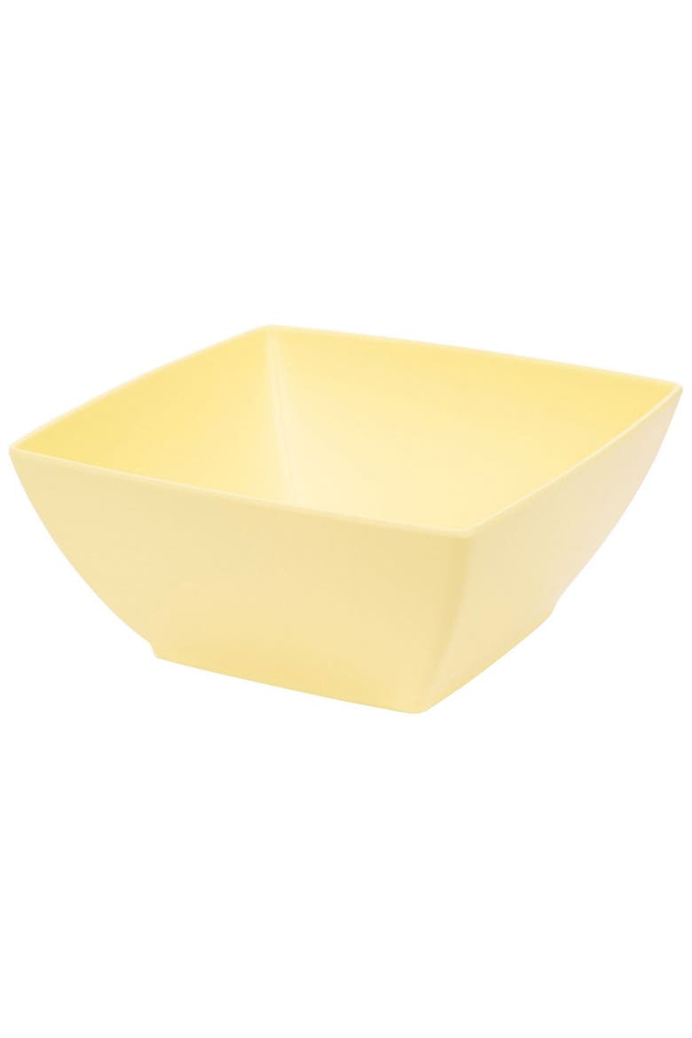 Crock Melamine Bowl, Alternate, color, Pale Lemon