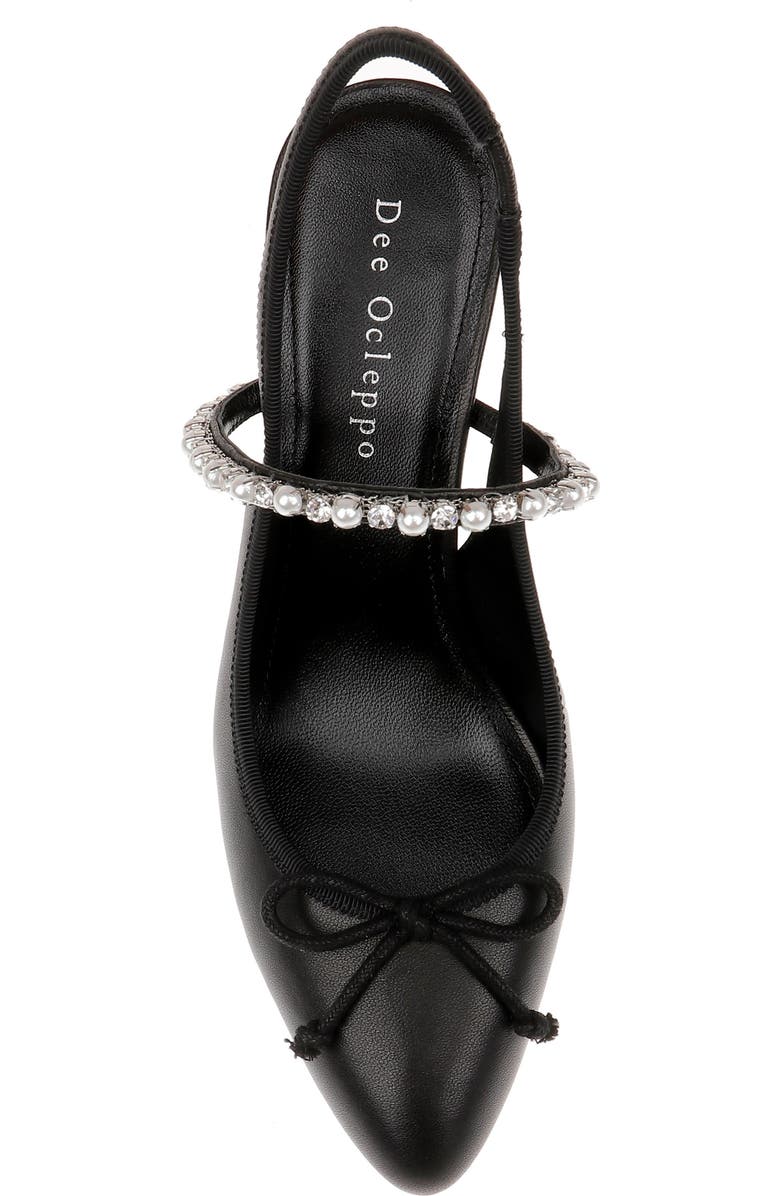 Dee Ocleppo Houston Slingback Pump, Alternate, color, Black Leather