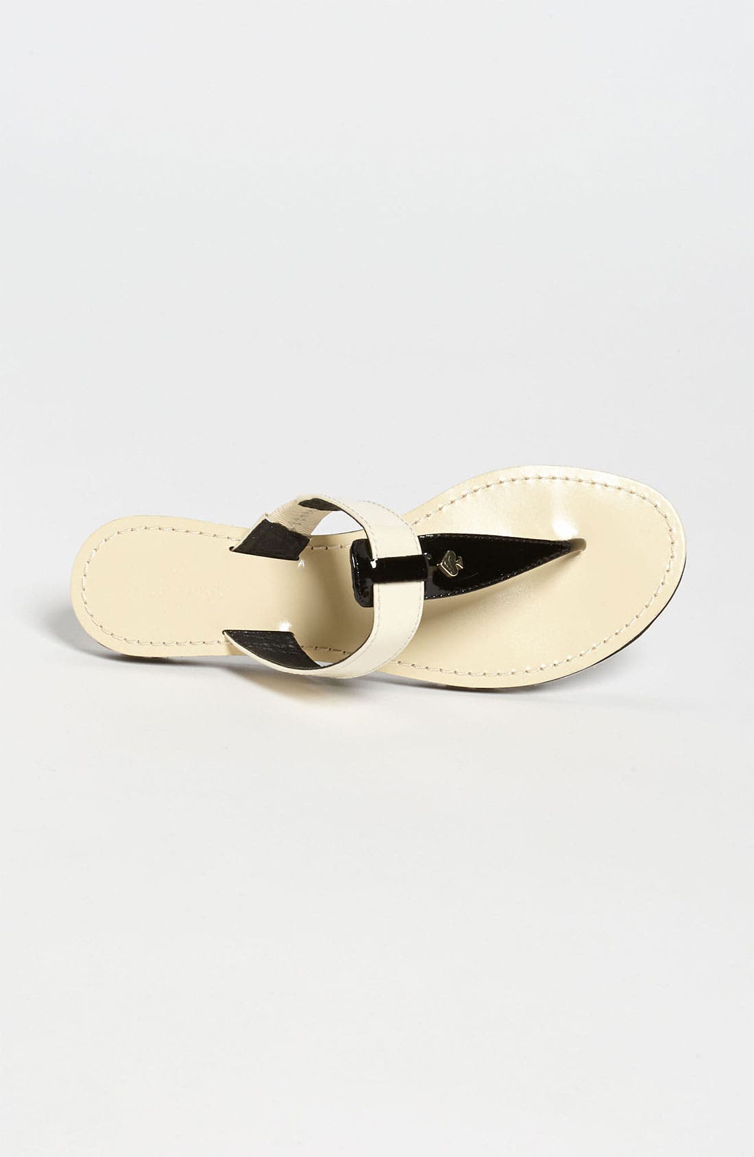 'ana' sandal, Alternate, color, BLACK/ CREAM