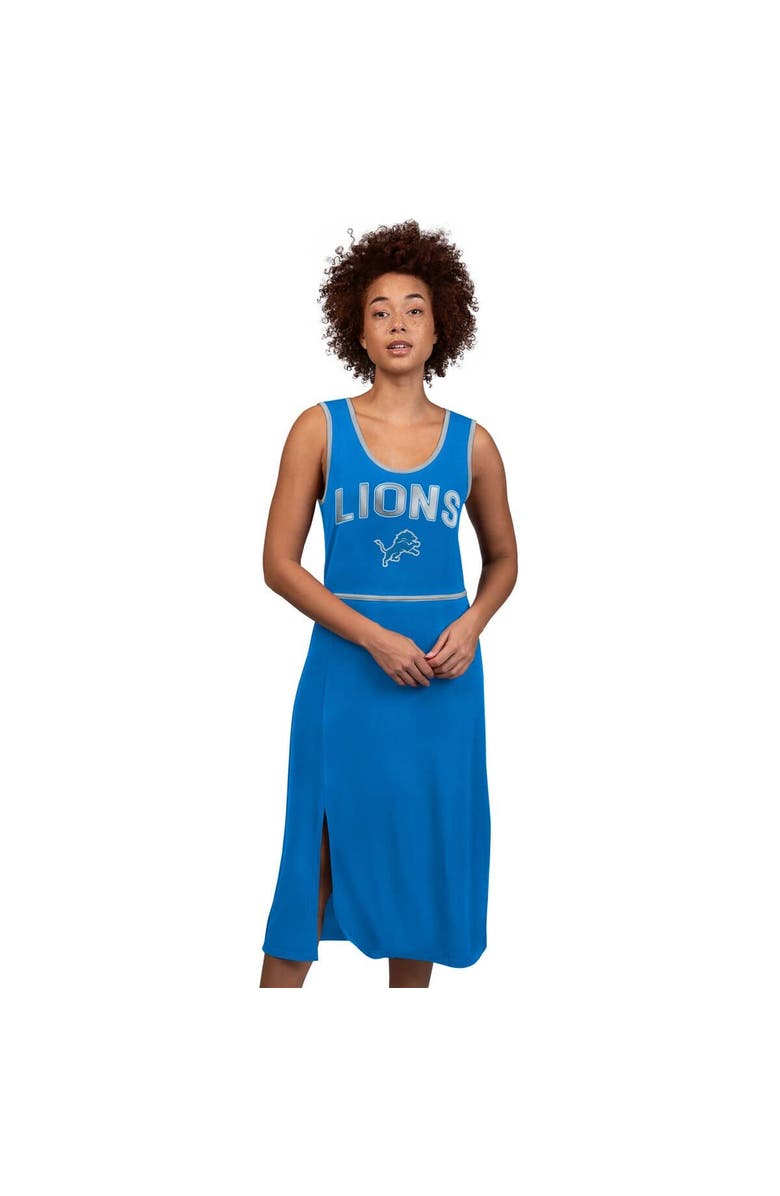 G-III 4HER BY CARL BANKS Women's G-III 4Her by Carl Banks  Royal Detroit Lions Center Field Maxi Dress, Alternate, color, Royal