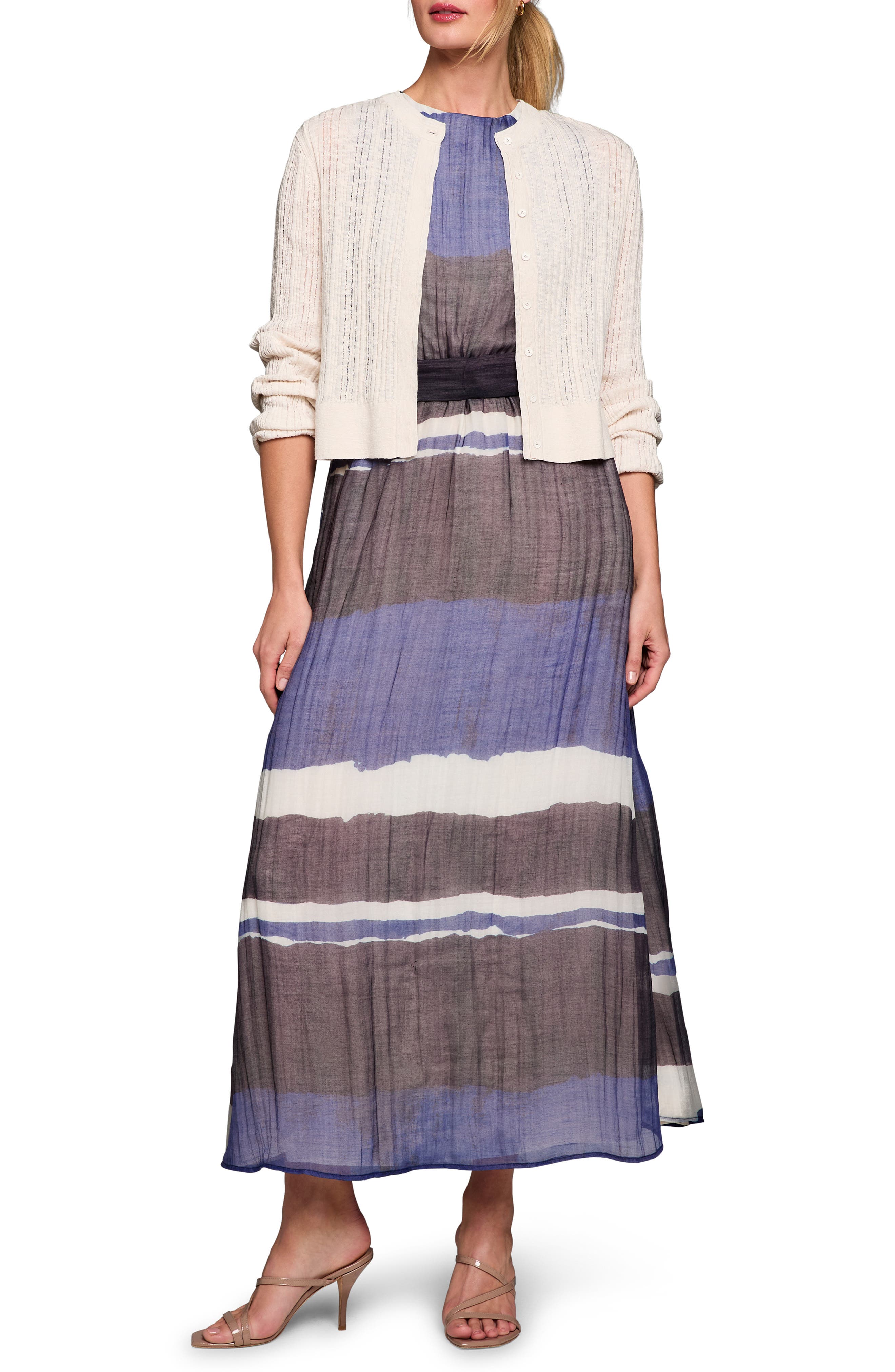 Pointelle Stitch Cardigan - image 2
