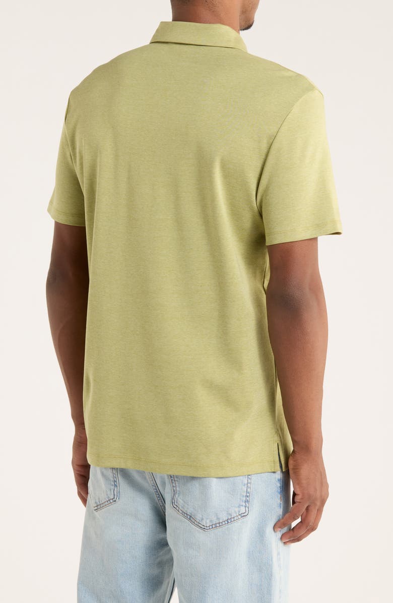 Calvin Klein Interlock Textured Polo, Alternate, color, Calliste Green