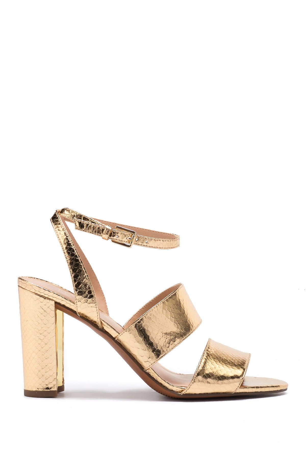 Franco Sarto Haneli Reptile-Embossed Ankle Strap Sandal, Alternate, color, 