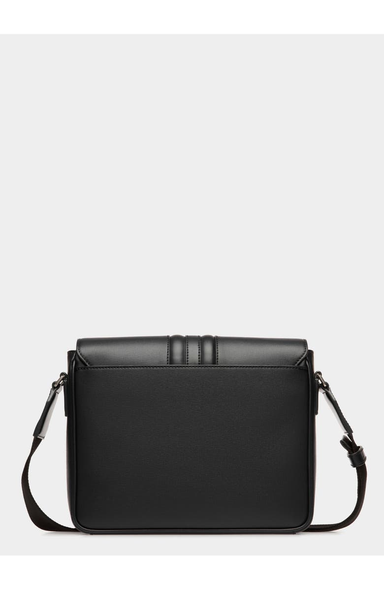 Bally Crossbody Bag in Recycled Leather, Alternate, color, Black+Palladio
