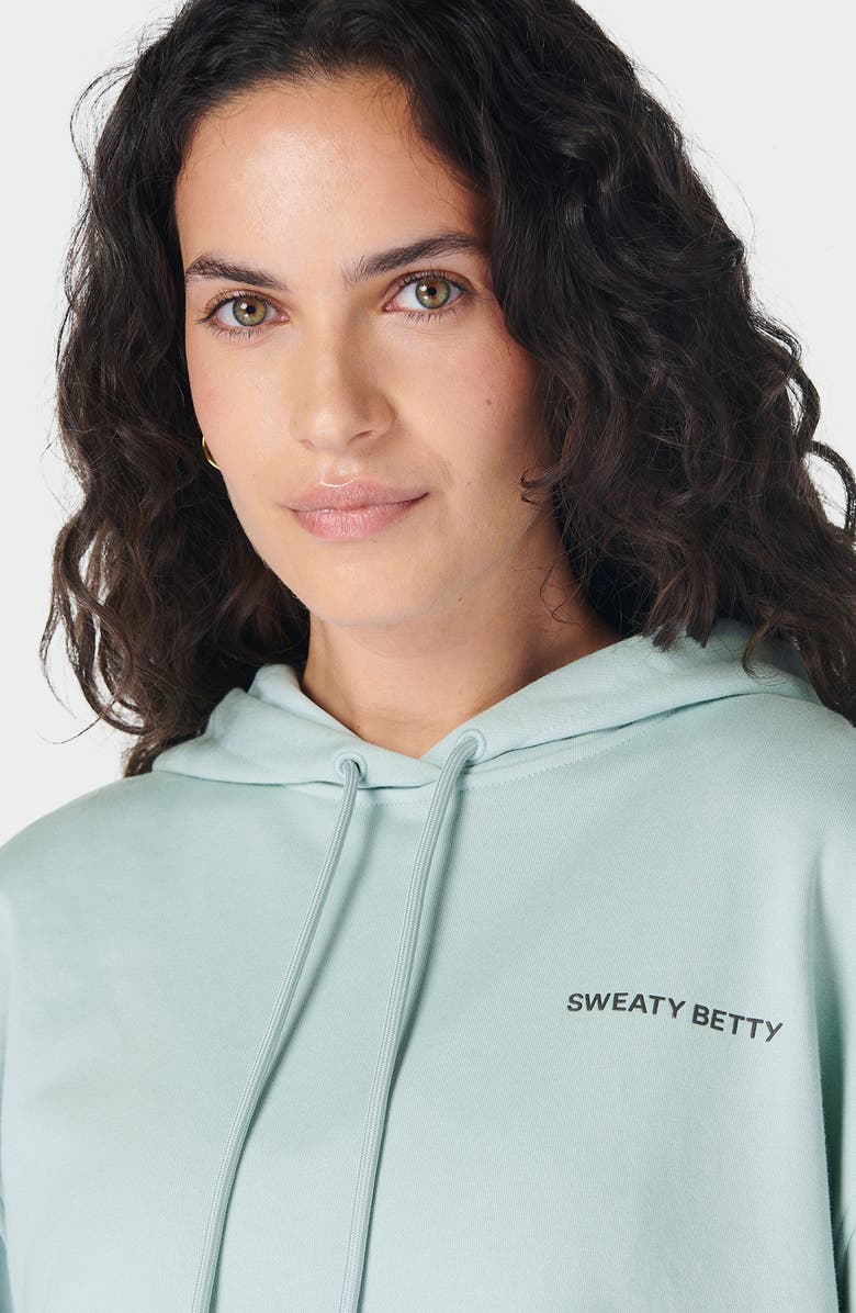 Sweaty Betty Revive Organic Cotton Blend Longline Hoodie, Alternate, color, 