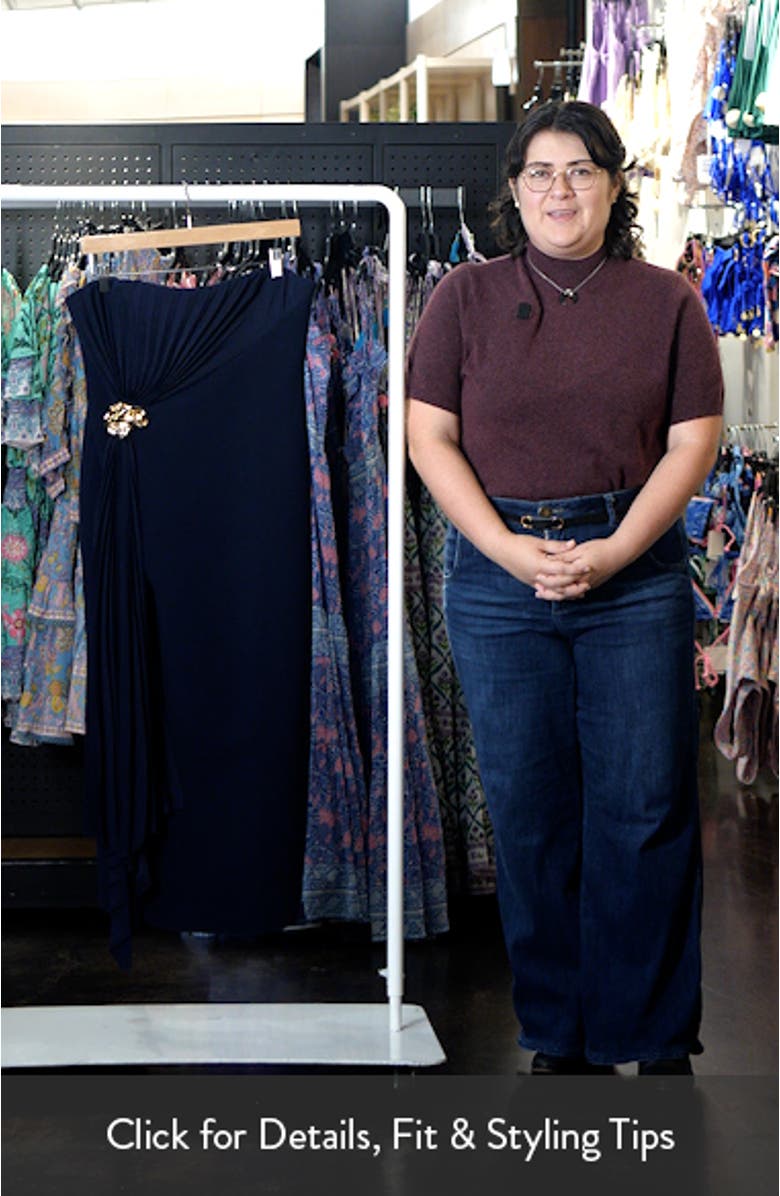 Whitnell Strapless Draped Cocktail Dress, sales video thumbnail