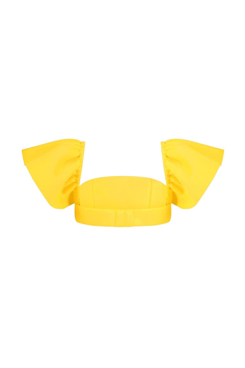 Bumbag Bra Top, Alternate, color, Yellow