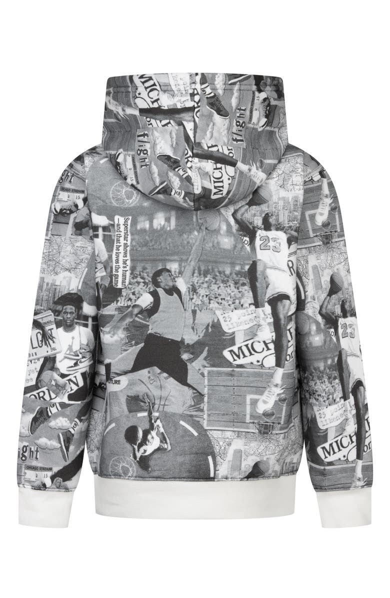 Jordan Kids' Brooklyn Print Pullover Hoodie, Alternate, color, 