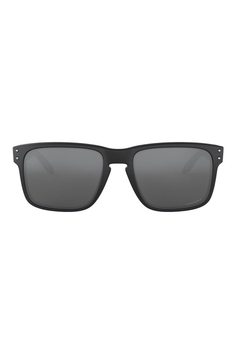 Holbrook 56mm Prizm™ Rectangular Sunglasses, Main, color, MATTE BLACK