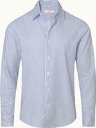 Orlebar Brown Giles Tailored Fit Linen Shirt