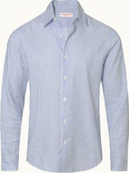 Orlebar Brown Giles Tailored Fit Linen Shirt