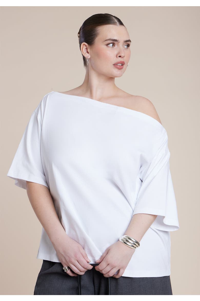 Slouchy Tee, Alternate, color, WHITE
