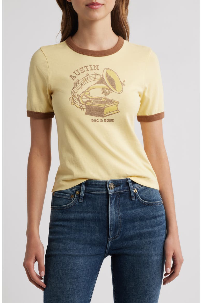 Austin Ringer Graphic T-Shirt, Main, color, SUNLIGHT
