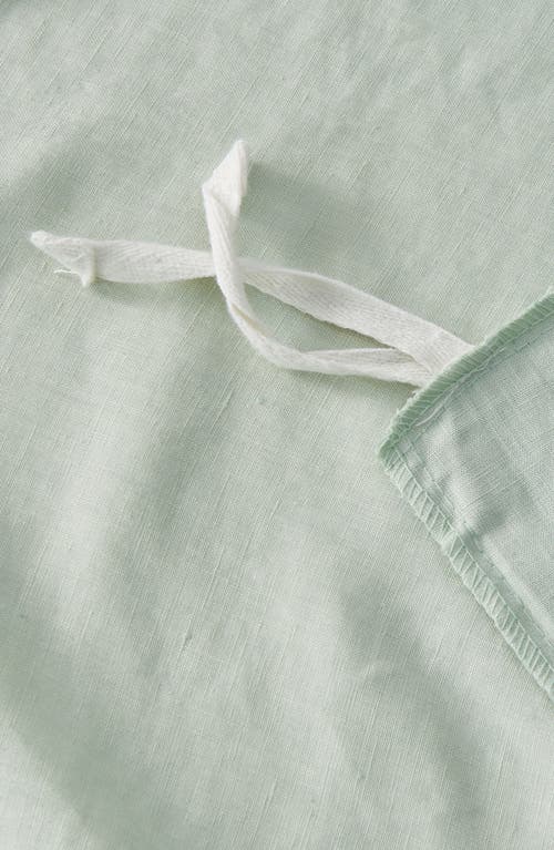 Verlee European Linen Duvet Set In Eucalyptus