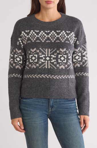 Lucky Brand Fair Isle Crewneck Sweater