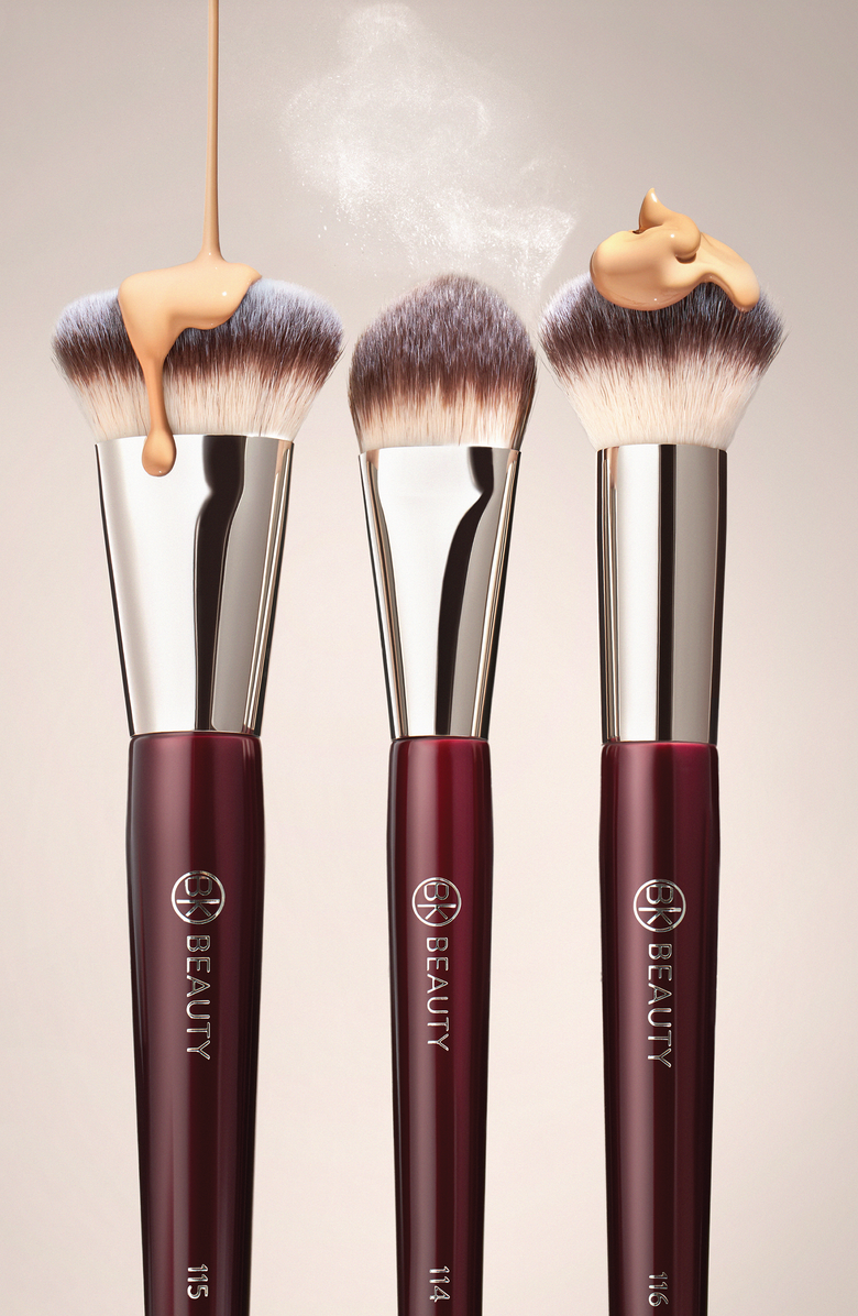 BK Beauty Core Complexion Trio Brush Set, Alternate, color, Burgundy
