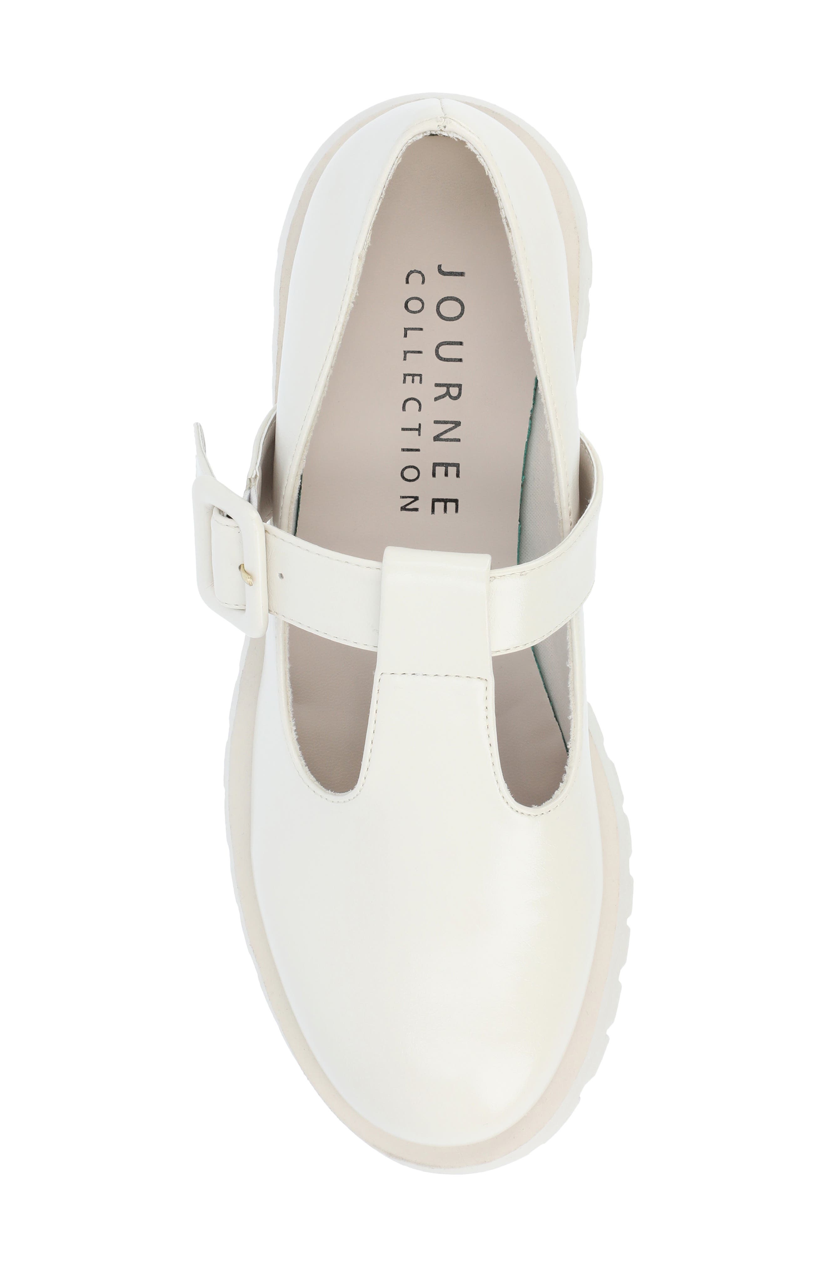 Journee Collection Suvi Mary Jane Loafer, Alternate, color, Bone