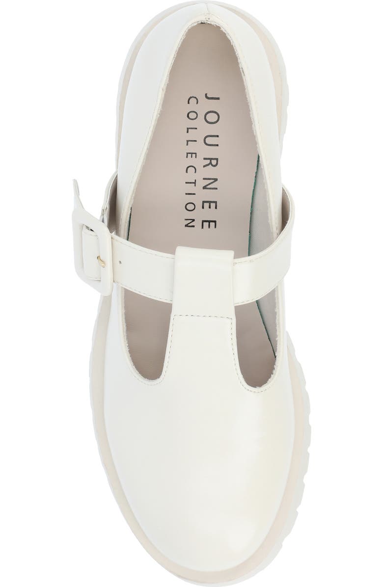 Journee Collection Suvi Mary Jane Loafer, Alternate, color, Bone