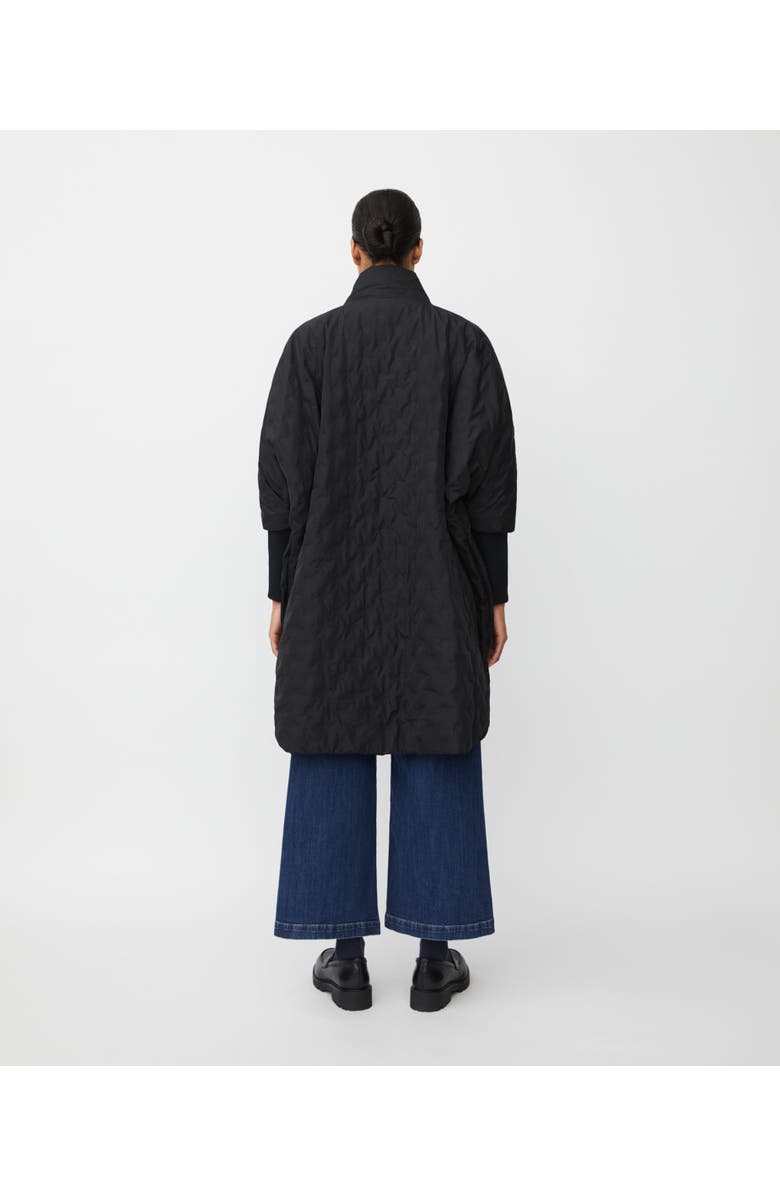 Masai Copenhagen Tilda Long Sleeve High Neck Long Coat, Alternate, color, Black