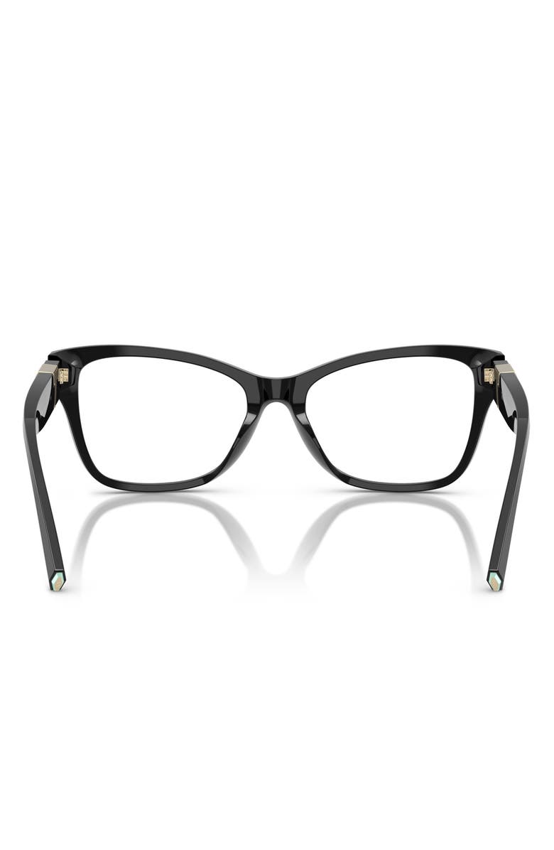 Tiffany & Co. 54mm Butterfly Optical Glasses, Alternate, color, Black / Demo Lens