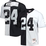 Mitchell & Ness Men's Mitchell & Ness Charles Woodson Black/Silver Las Vegas Raiders 1998 Split Legacy Replica Jersey