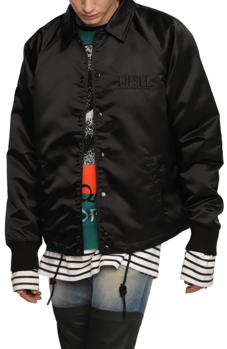 DIESEL<sup>®</sup> J-AKIO Logo Embroidered Jacket, Main, color, 