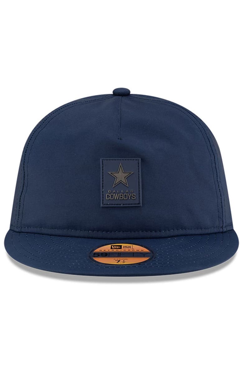 New Era Men's New Era Navy Dallas Cowboys 2025 Sideline  Retro Crown 59FIFTY Fitted Hat, Alternate, color, Navy