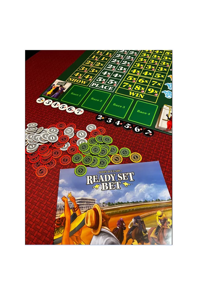 Horse Racing Betting Board Game, Alternate, color, Multicolored