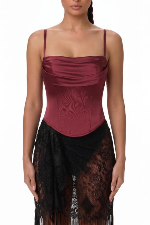 Flora Print Detachable Strap Corset Bustier