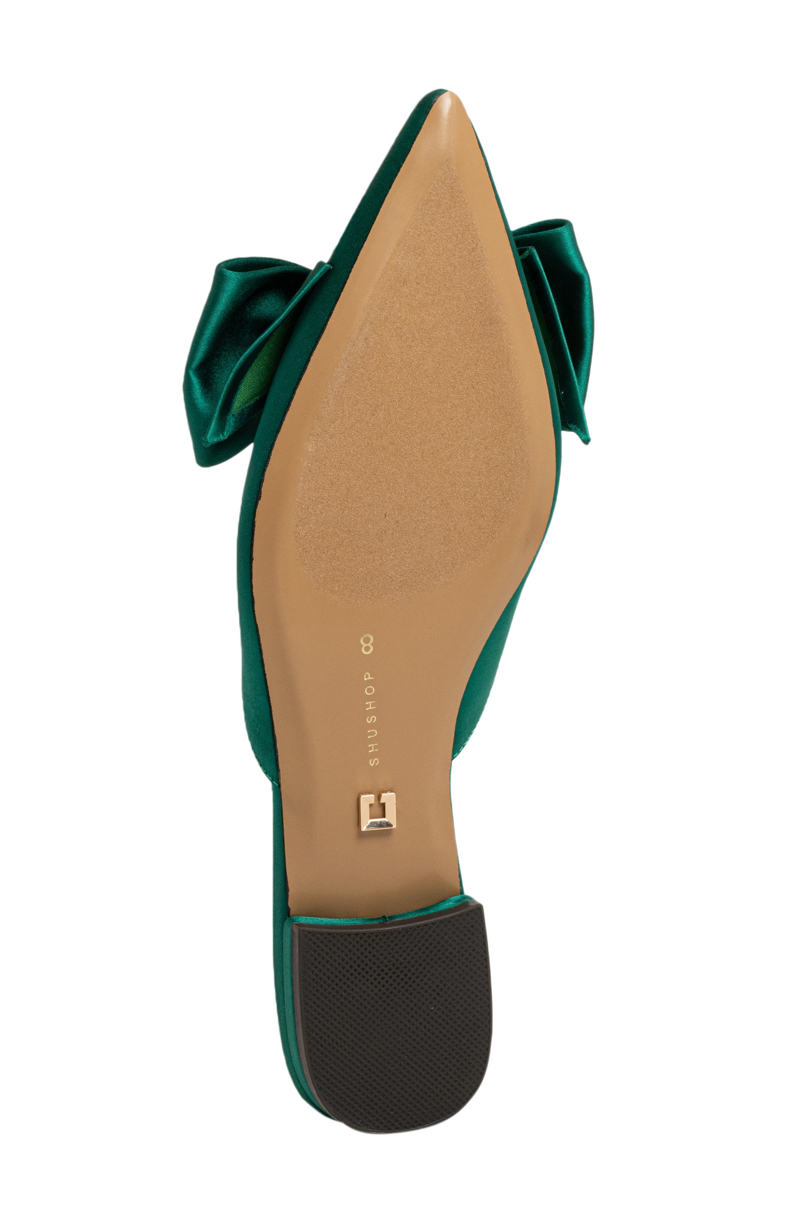 Dorothy Pointed Toe Flat, Alternate, color, GREEN