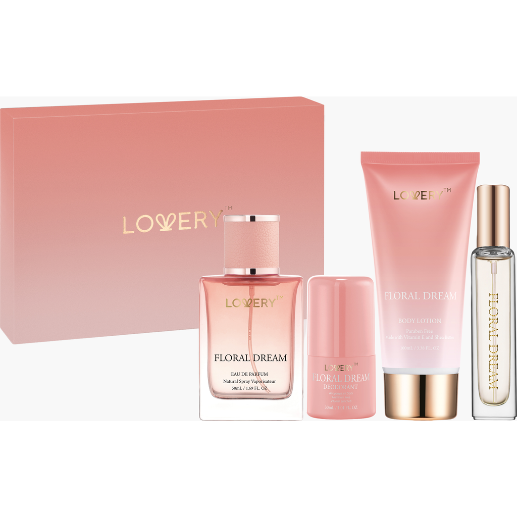 Lovery Floral Dream 5-piece Gift Set With Eau De Parfum, Deodorant, Lotion & Cologne In Multi
