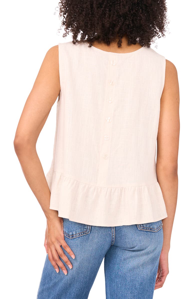 Vince Camuto Sleeveless Peplum Top, Alternate, color,