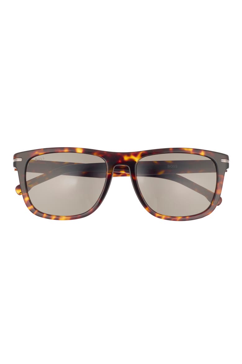 55mm Square Sunglasses, Main, color, HAVANA