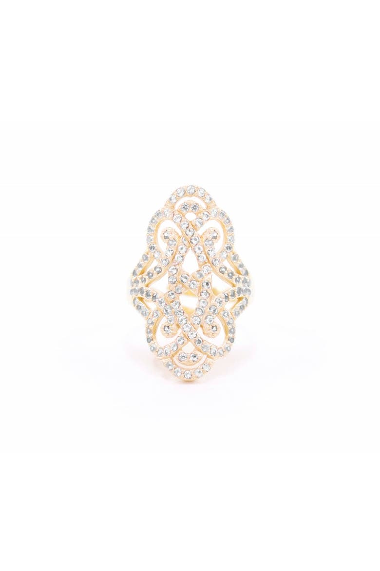 Infinite Love Pave Adjustable Ring, Main, color, Gold